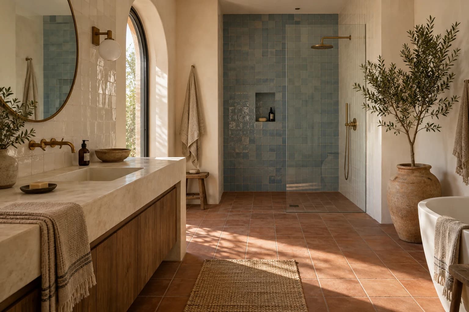 Mediterranean Clay. Sun-warmed, softly collected.